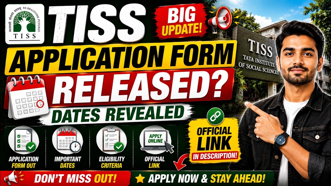 🔴 LIVE: TISS Application Form 2026 🔥 | Official Link + Complete Guidance