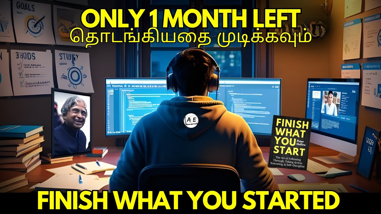 ONLY 1 MONTH LEFT IN 2024 : Make the Greatest Comeback | FINISH WHAT YOU START Tamil Book Summary