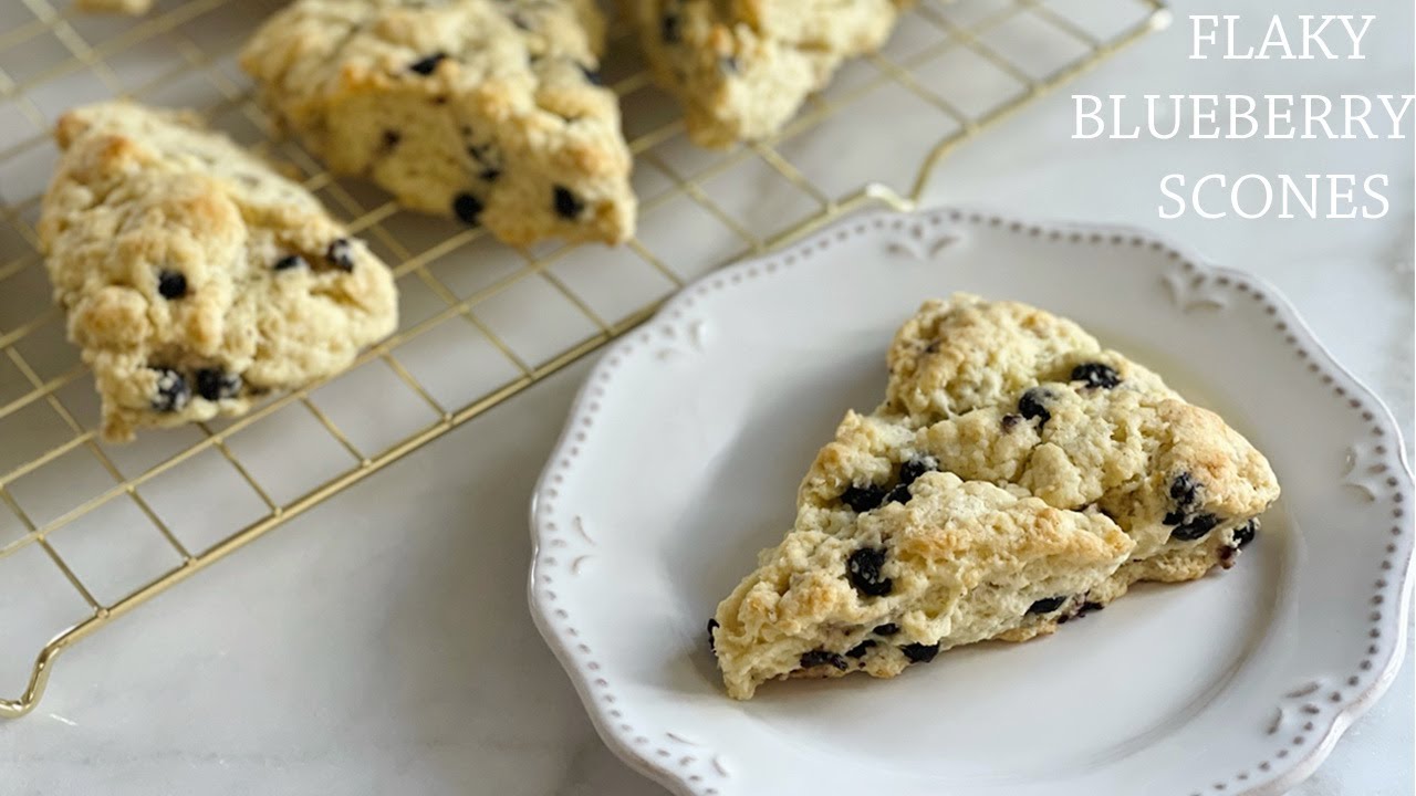 EASY Flaky Blueberry SCONE Recipe!