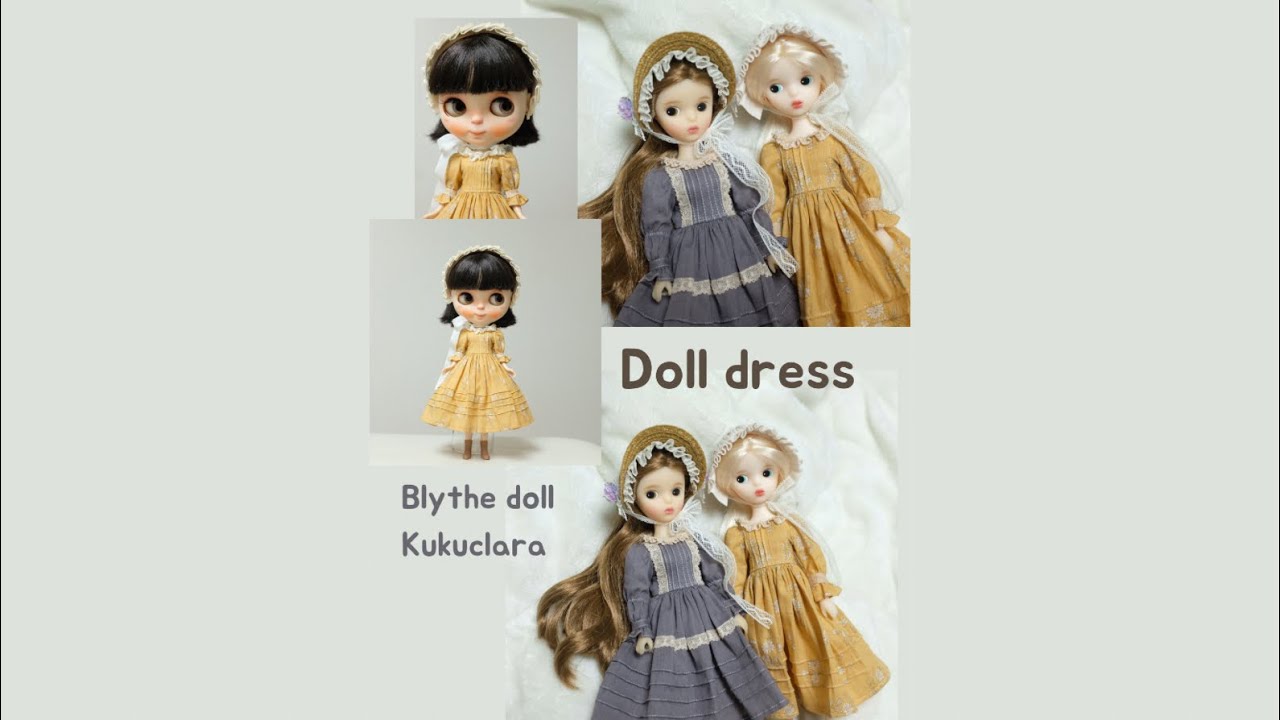 how to make doll dress, blythedoll dress, 인형옷만들기, 미싱으로인형옷만들기