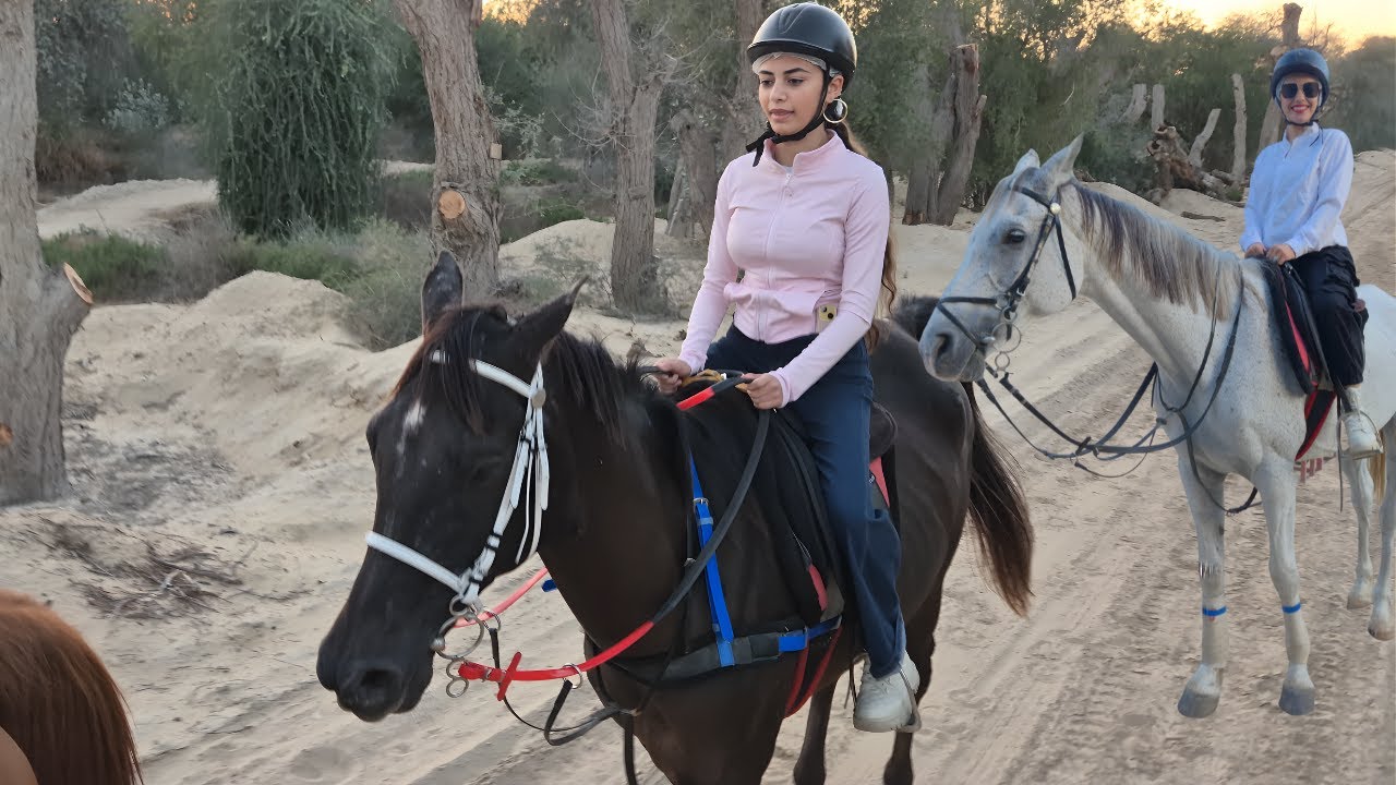 Taking Our Family Horse Riding | First Time Ever | hzhtube family vlog