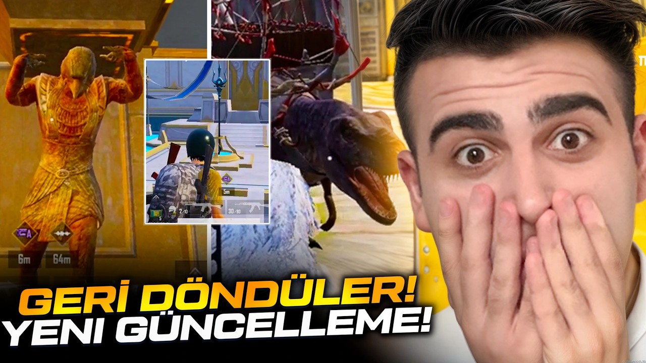 FİRAVUN MODU VE DİNAZOR MODU GERİ DÖNDÜ! PUBG Mobile 4.3 Yeni Güncelleme Beta