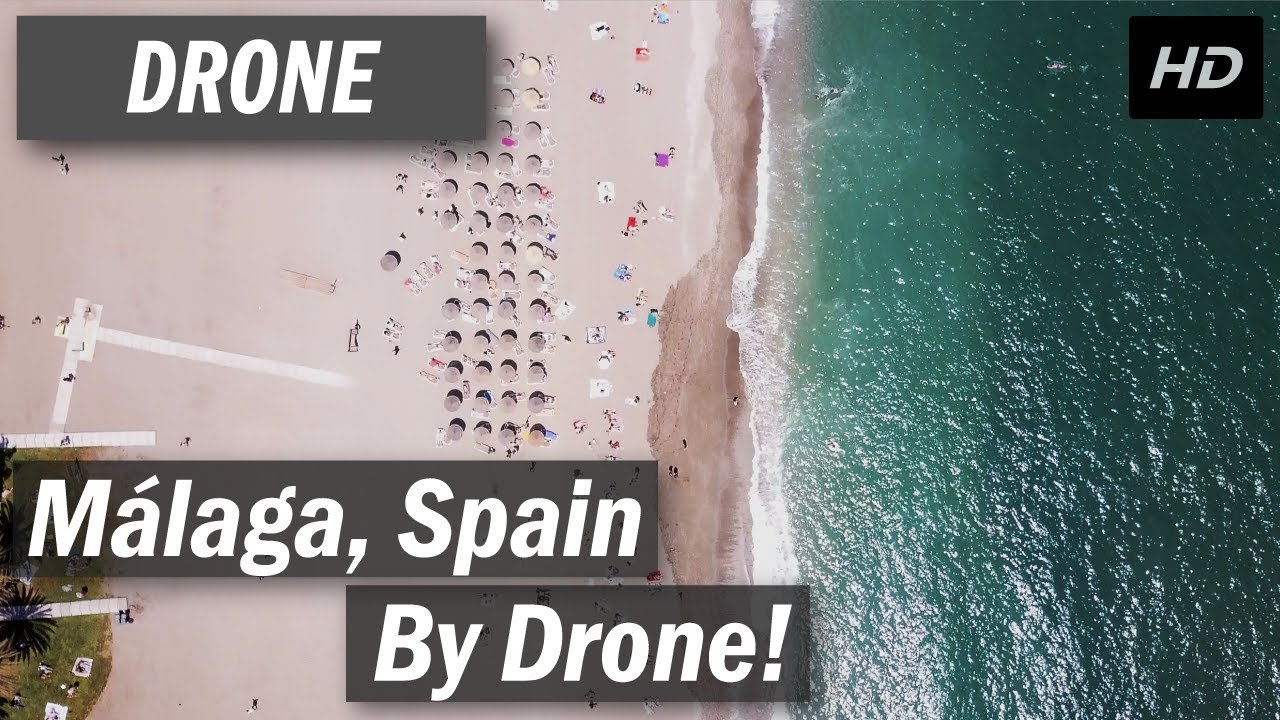 M&aacute;laga, Spain aerial shots by drone [4K HD]