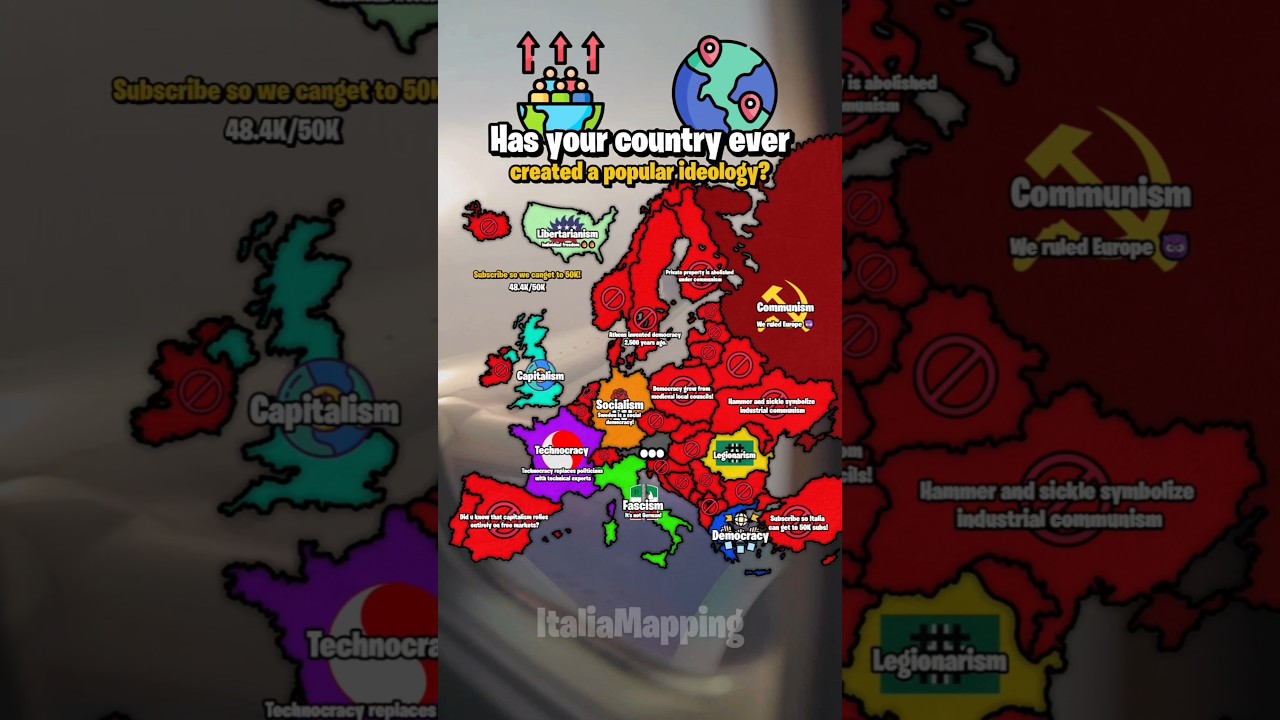 Has your country ever created a popular ideology? #fypシ゚viral #mapping #mapper #geography #map #maps