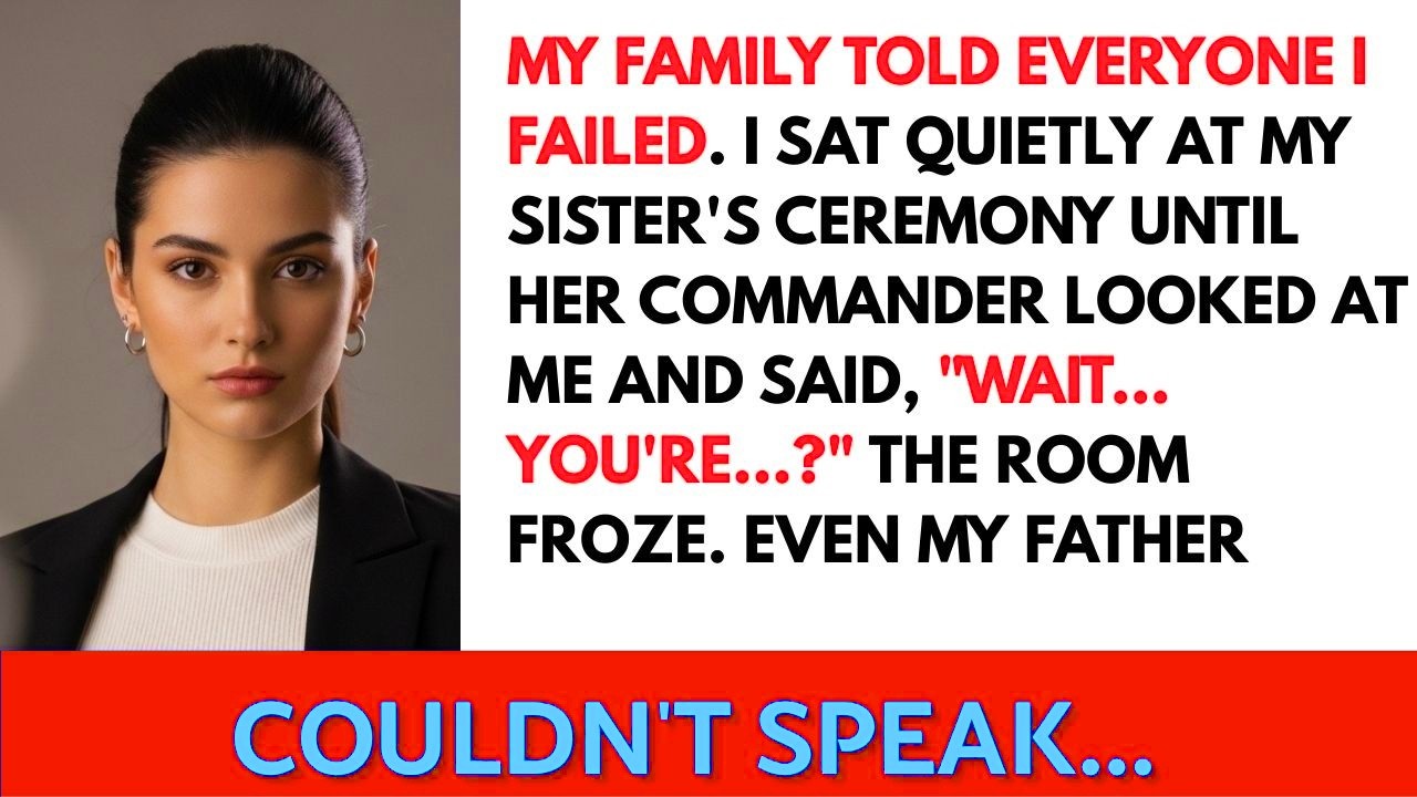Family Said I Was a Disgrace—Then Her Commander Saluted and Said  “Ma’am… You’re the General ”