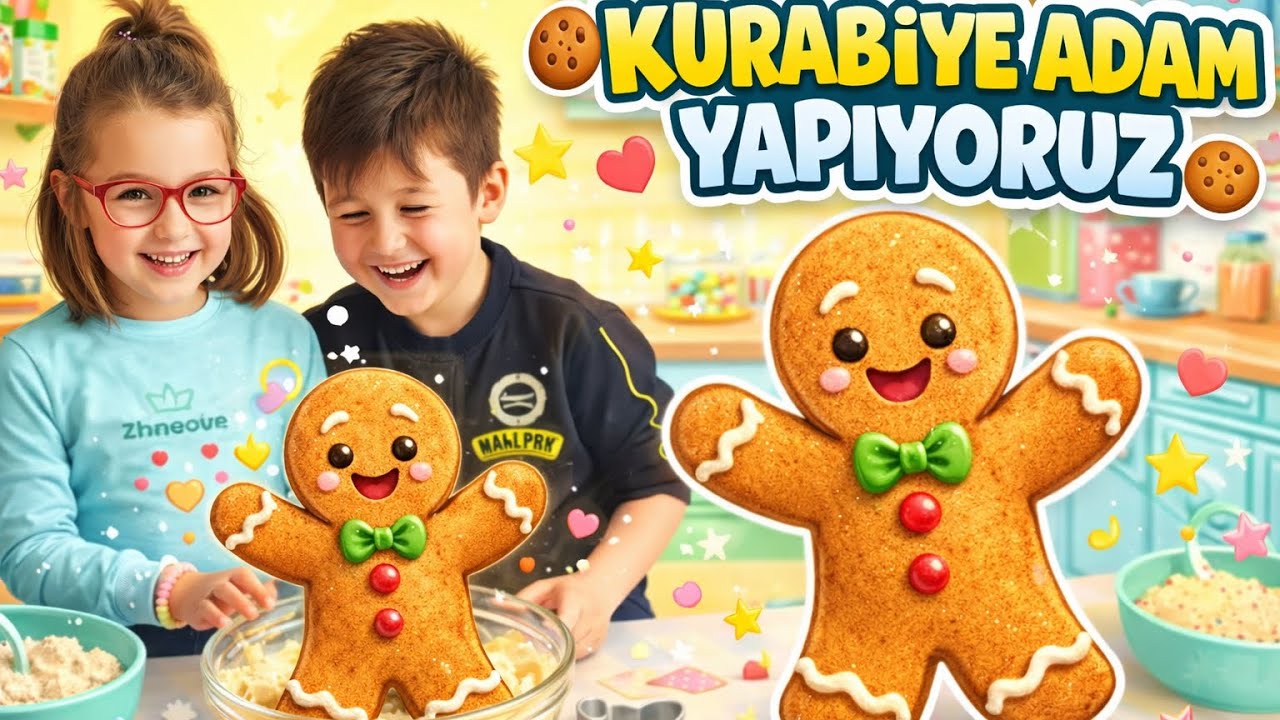 Kurabiye Adam Yapımı | Çocuklar İçin Kolay ve Eğlenceli Kurabiye Tarifi