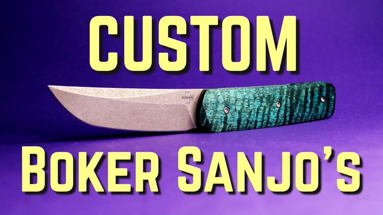 Кастомизация двух карманных ножей Boker Sanjo!!! #кастом #ручнаяработа #edc