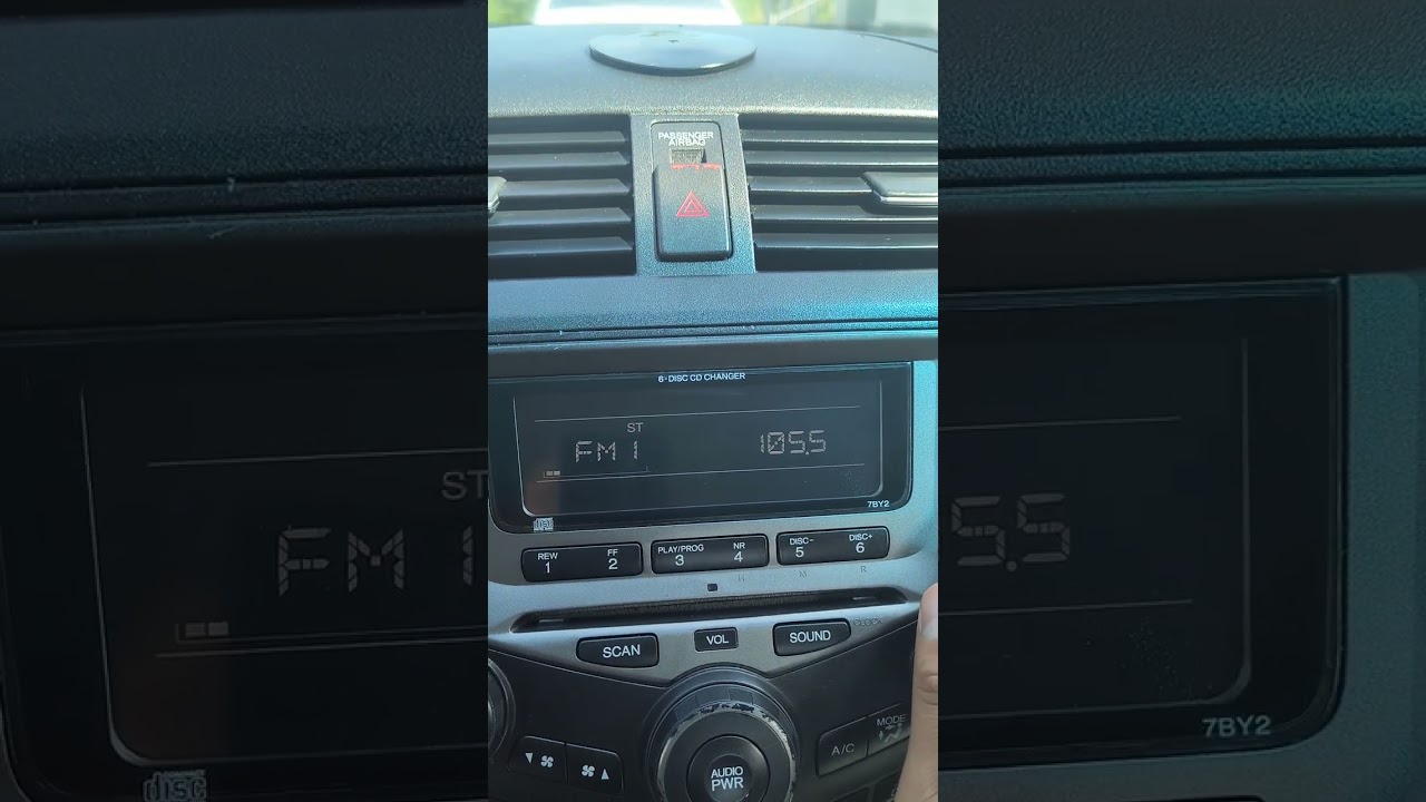 código de radio Honda 2, 000 a 2,014 recuperarlo así!