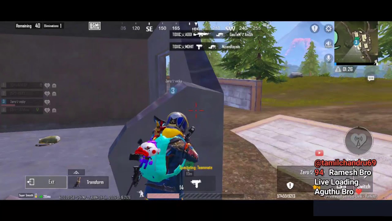 4.2 New Update BGMI Rush Gameplay 😈❤️TEAM ZERO GAMING❤️