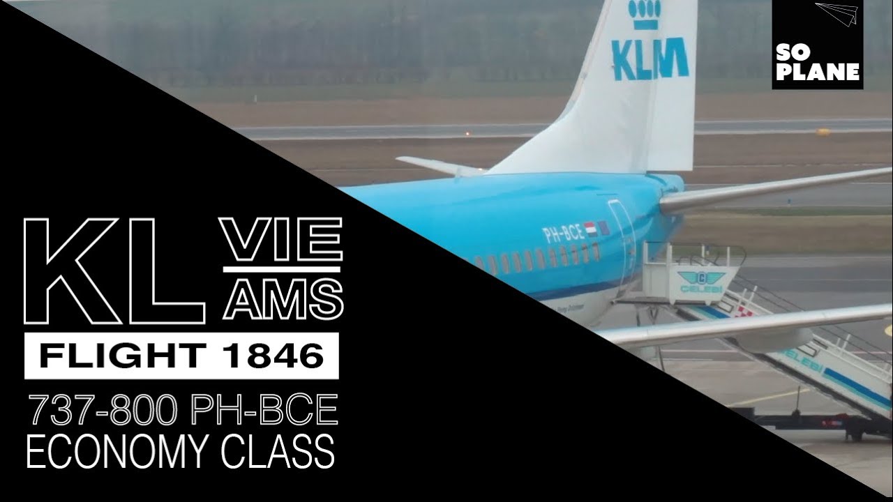 KLM | 737-800 | Vienna to Amsterdam | Full Flight