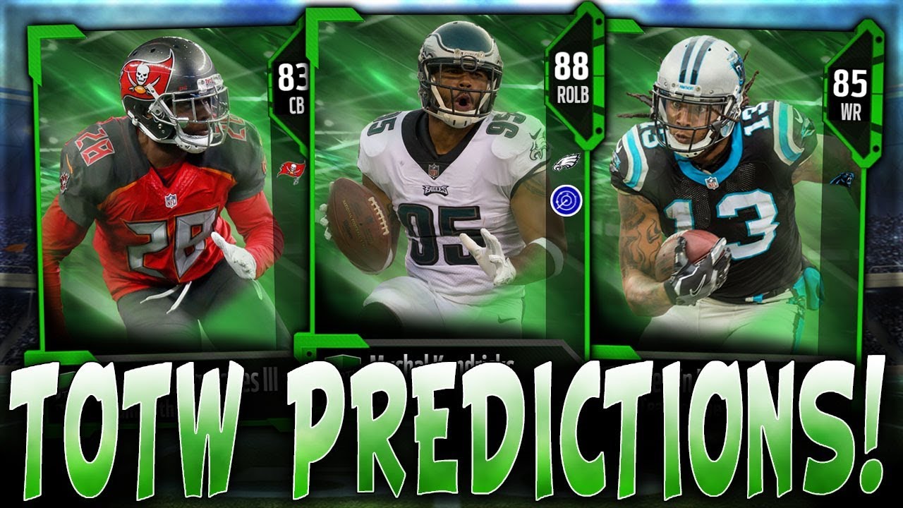 TOTW MYCHAL KENDRICKS!? | MUT 18 TOTW PRESEASON PREDICTIONS! | MADDEN 18 TEAM OF THE WEEK