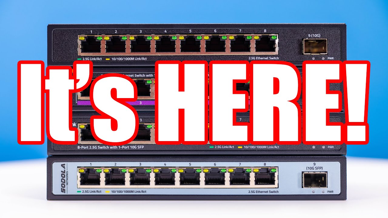 FINALLY! CHEAP 10GbE and 2.5GbE Switches for the Homelab or Office