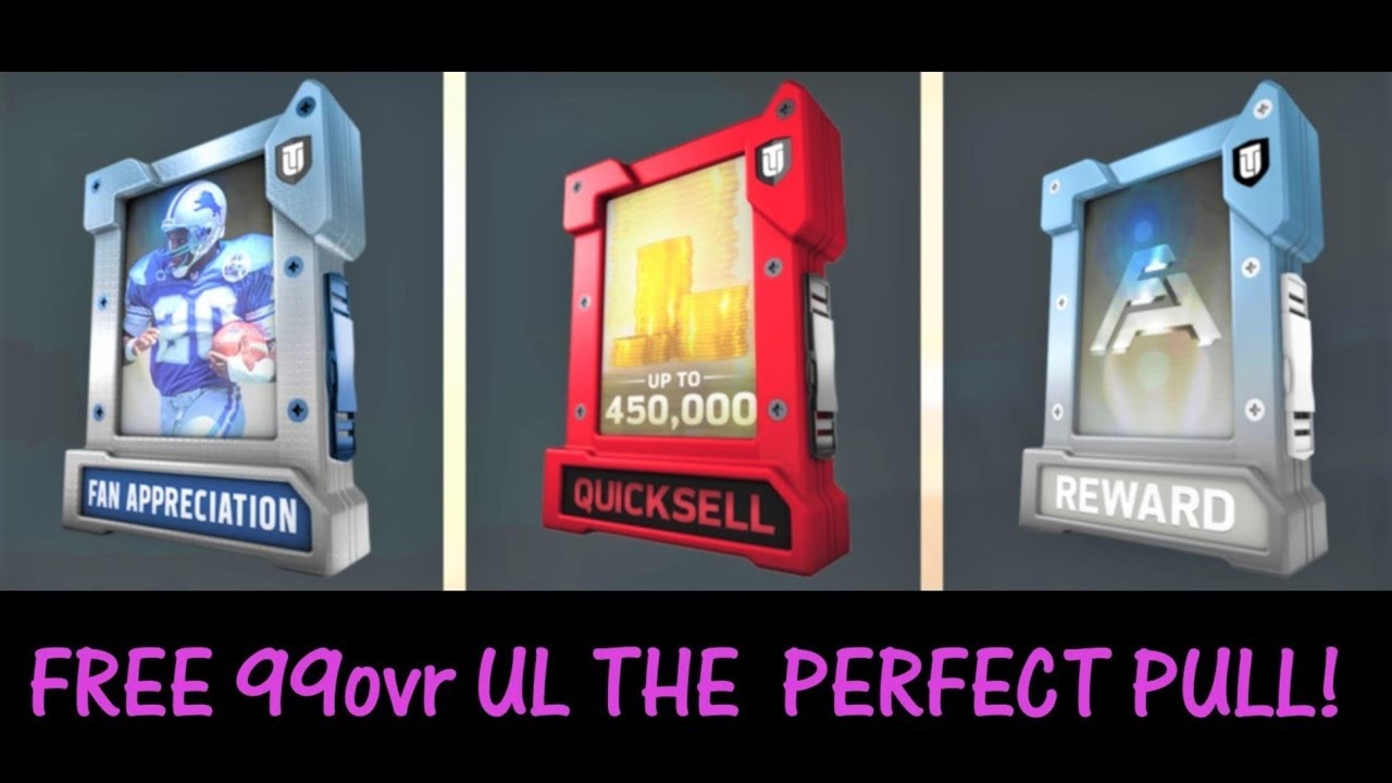 MADDEN 18: FREE 99ovr!! ALL FAN APPRECIATION PACKS AND REWARDS OPENED