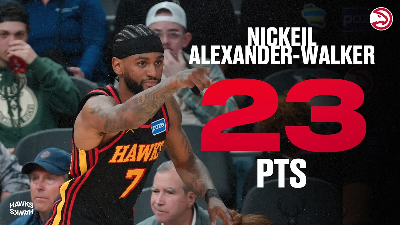 Nickeil Alexander-Walker leads Hawks with 23 Points in Win at Bucks