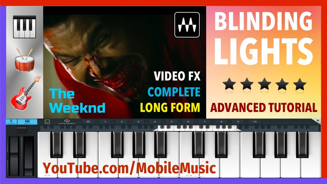 🎹🎸🥁 The Weeknd - Blinding Lights - ADVANCED Piano Tutorial by MobileMusic