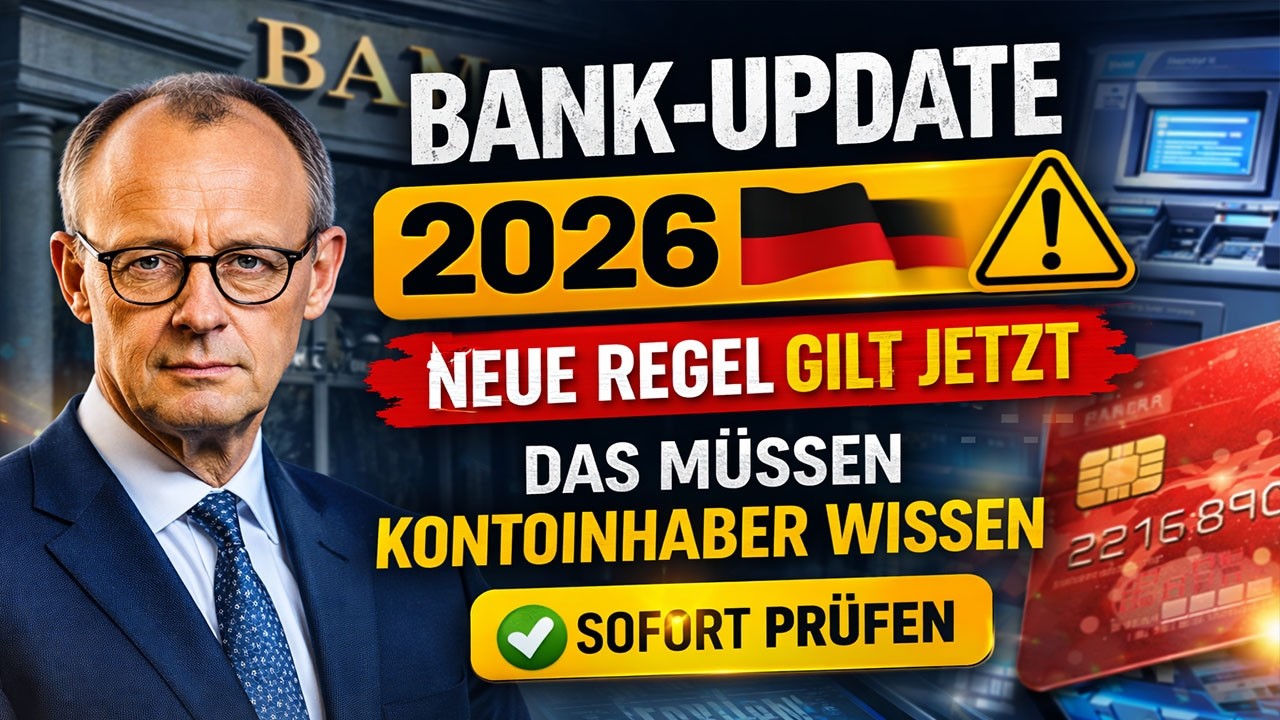 Bank-Update 2026 ⚠️ Neue Regel gilt jetzt | Das m&uuml;ssen Kontoinhaber wissen | Sofort pr&uuml;fen
