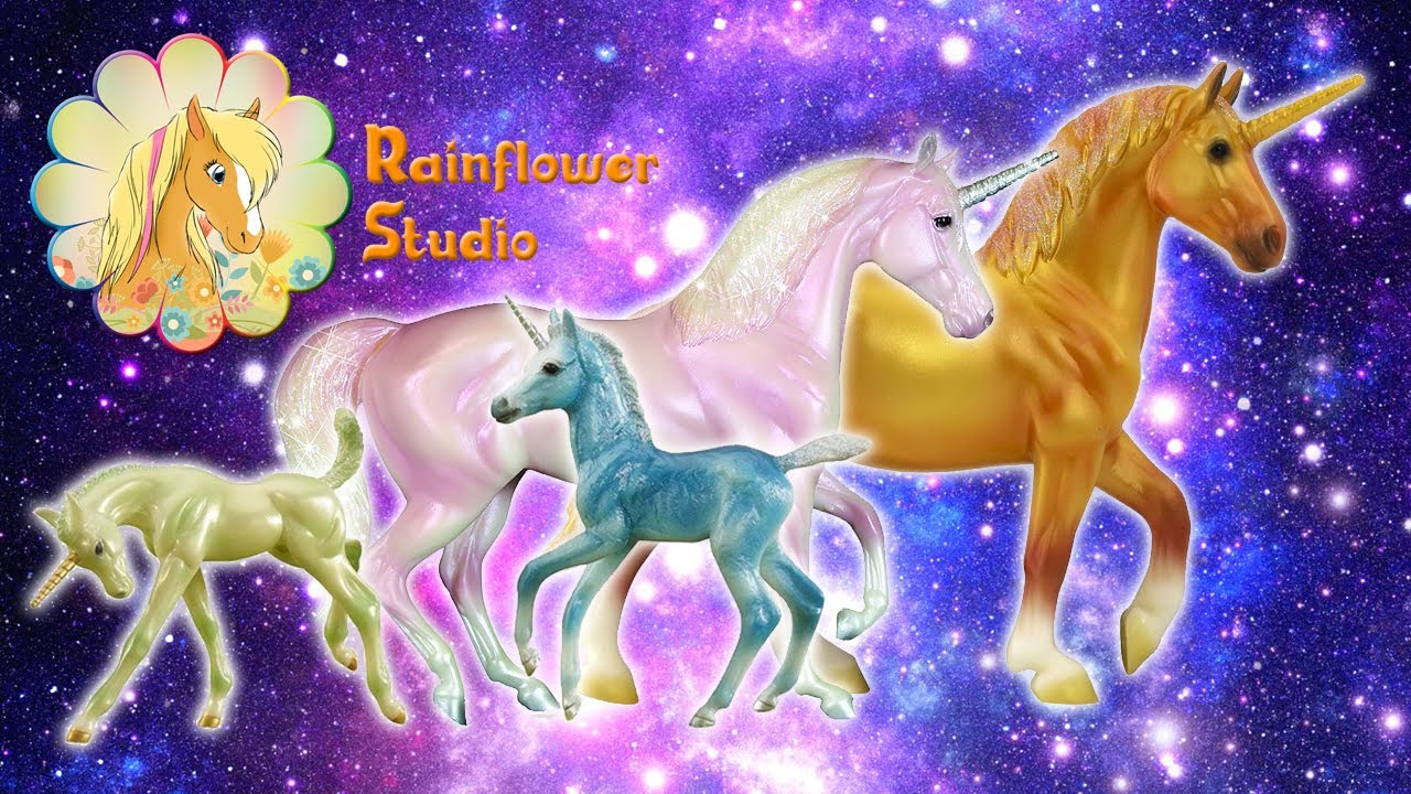 Breyer Classic unikornisok Zoe, Zander, Aurora és Solaris