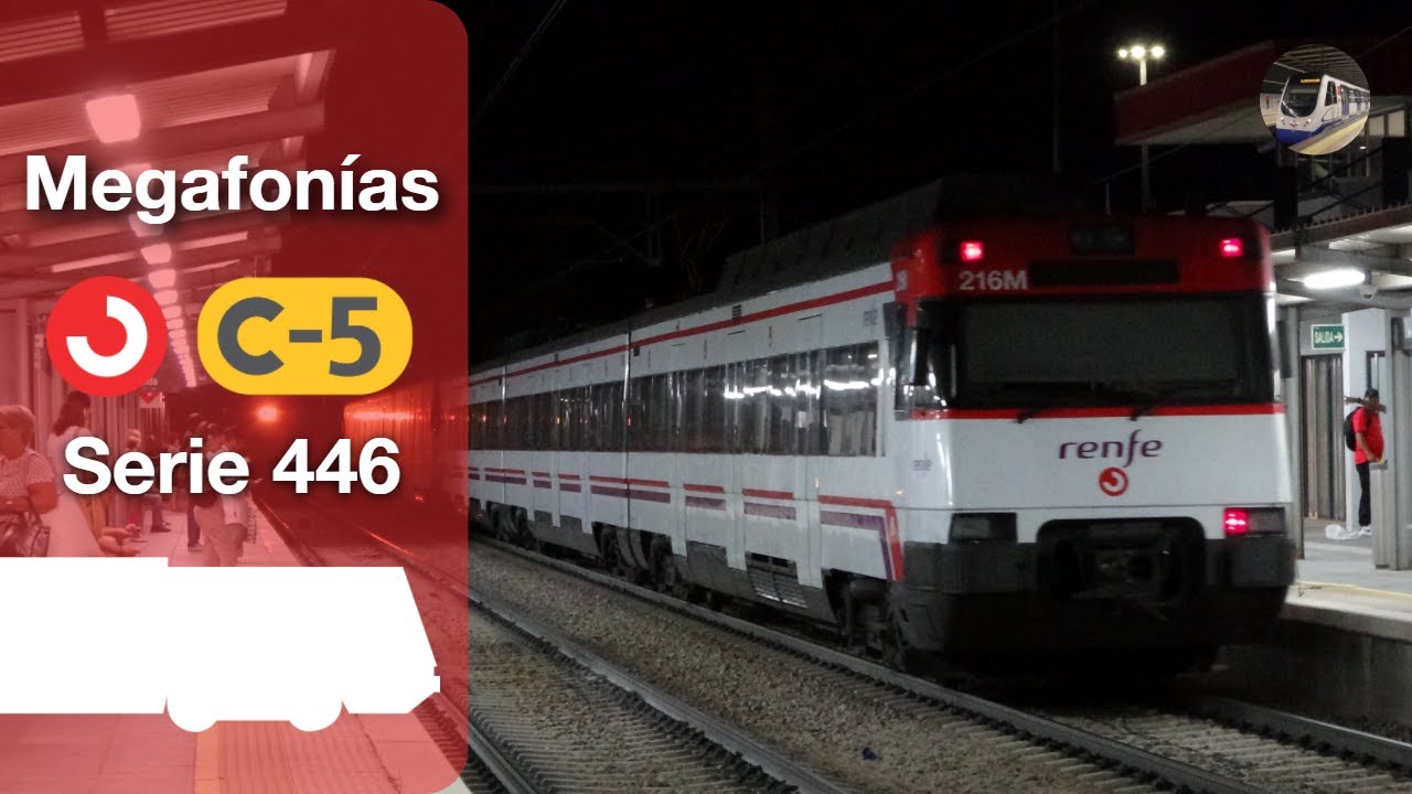 Megafonías de la línea C-5 de Cercanías Madrid | Móstoles-El Soto - Humanes
