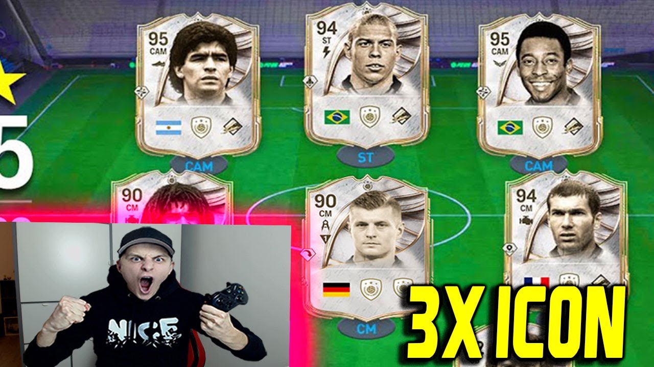 EA FC 26 (FIFA 26): WELTREKORD! 3x ICONS in 121 Rated Fut Draft Challenge - Ultimate Team
