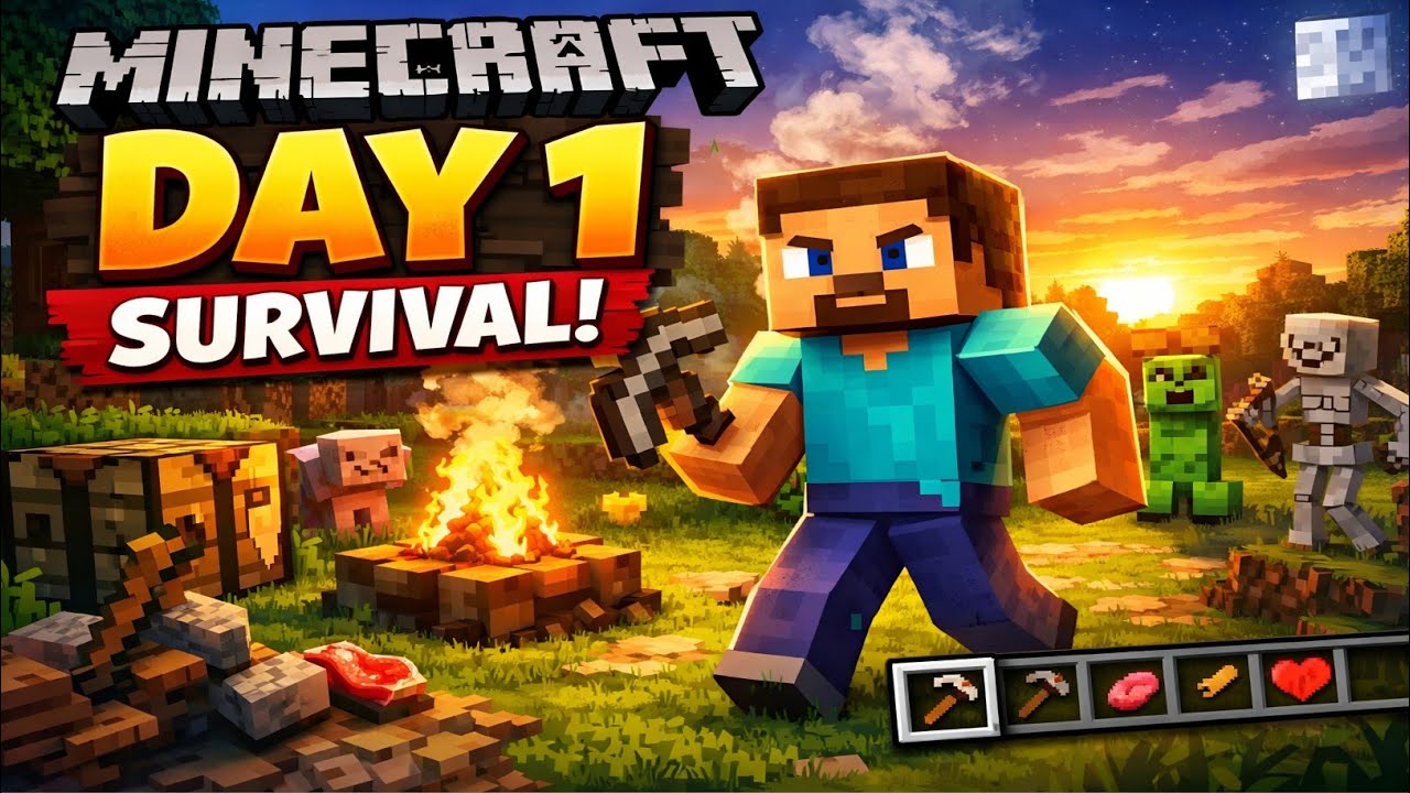 TIME TO MAKE MY WORLD | MINECRAFT SURVIVAL GAMEPLAY #1