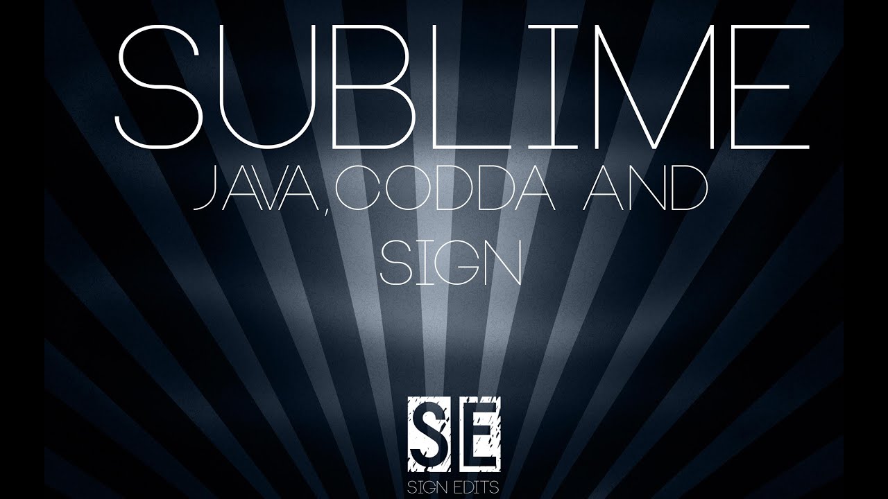 Java, Coda & Sign in SUBLIME | a Black Ops 2 teamtage |