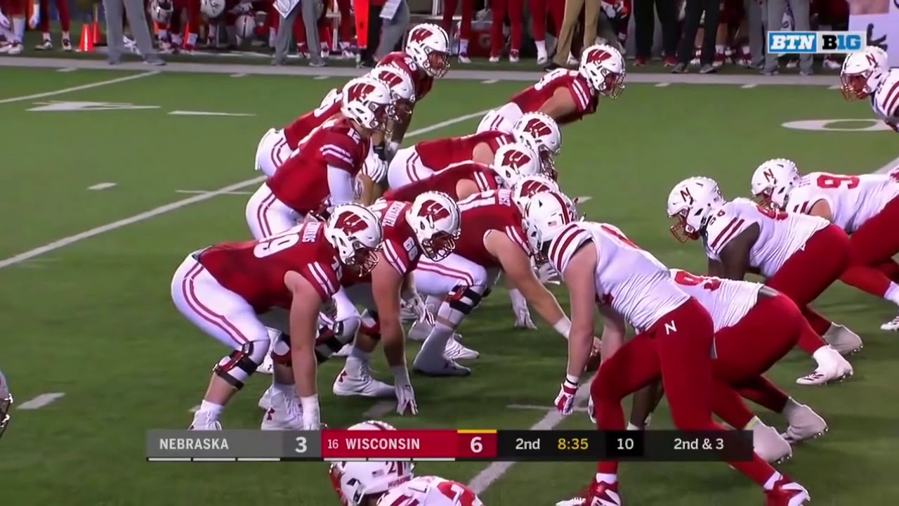 Jonathan Taylor (Wisconsin RB #23) vs Nebraska 2018