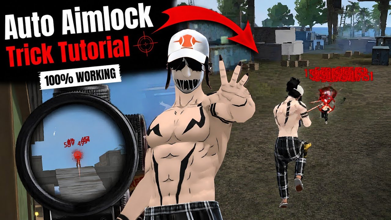 Free Fire Auto Aimlock Mechanism Exposed 😱 | Top 1 Aimlock Trick Tutorial ! 🎯