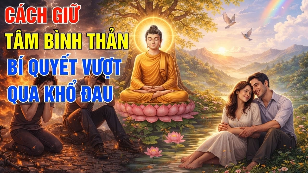 Phật Dạy - Cách Giữ Tâm Bình Thản Bí Quyết Vượt Qua Mọi Khổ Đau Để Sống Bình Yên Hạnh Phúc!