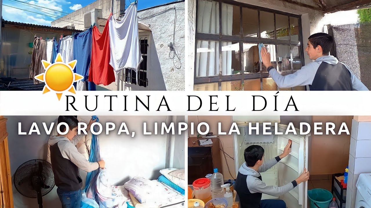 RUTINA DEL DÍA! ☀️ | Lavo Ropa, Limpio Mi Heladera y Limpio Vidrios | Limpia Conmigo 2022 ✅️