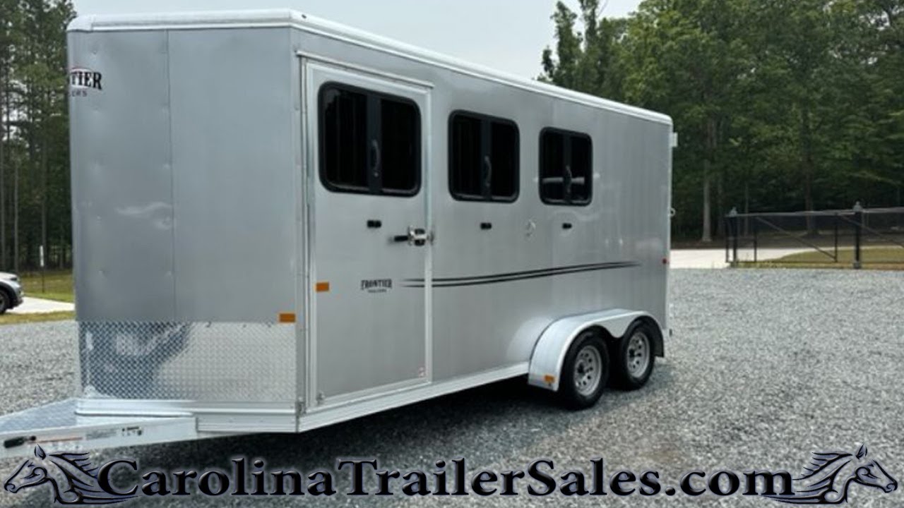 2022 Frontier 3 Horse Slant Load Bumper Pull Trailer Tour | All Aluminum, Light Weight