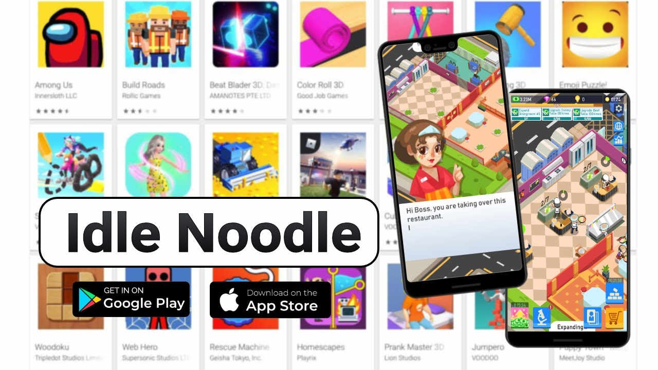 Idle Noodle Gameplay #1 (Android/Apple)