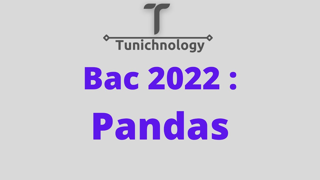 Video Bonus : Python Pandas Annexe كمل تهنى و تفرج في فيديوا هذا