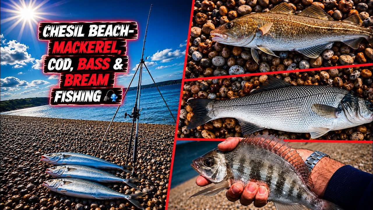 CHESIL BEACH - MACKEREL, COD, BASS & BREAM FISHING🎣