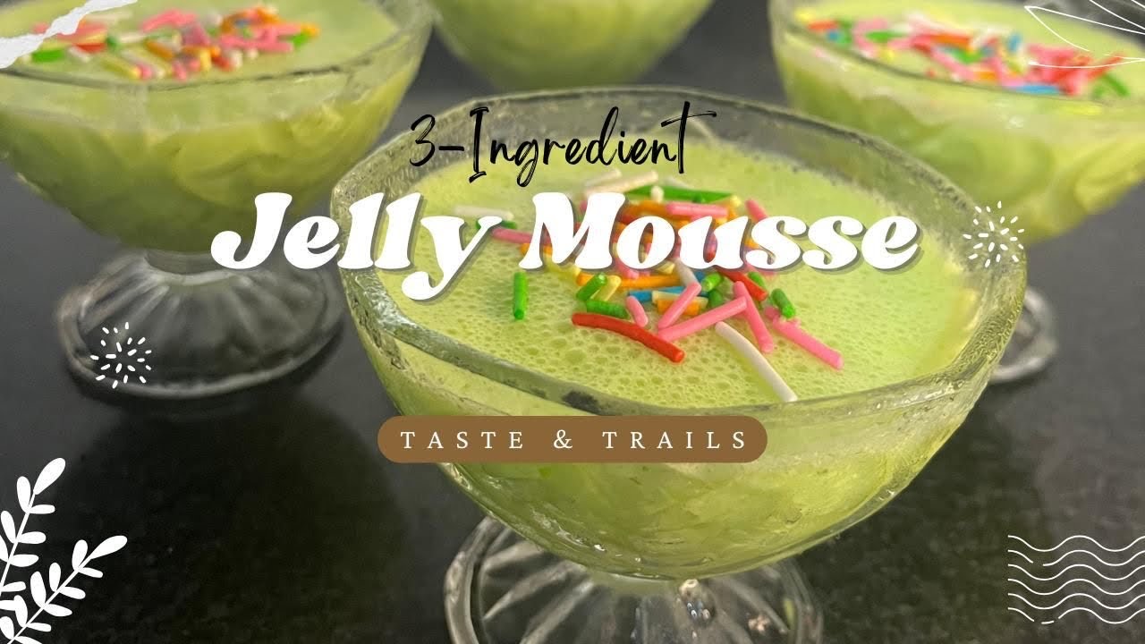 How to make Creamy Jelly Mousse with Milk Powder | 3 Ingredients 🍧