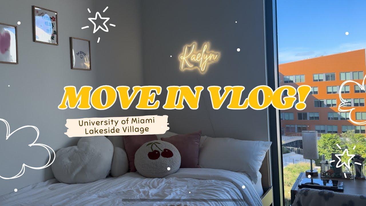 UNIVERSITY OF MIAMI LAKESIDE VILLAGE MOVE IN VLOG 🧡🌴