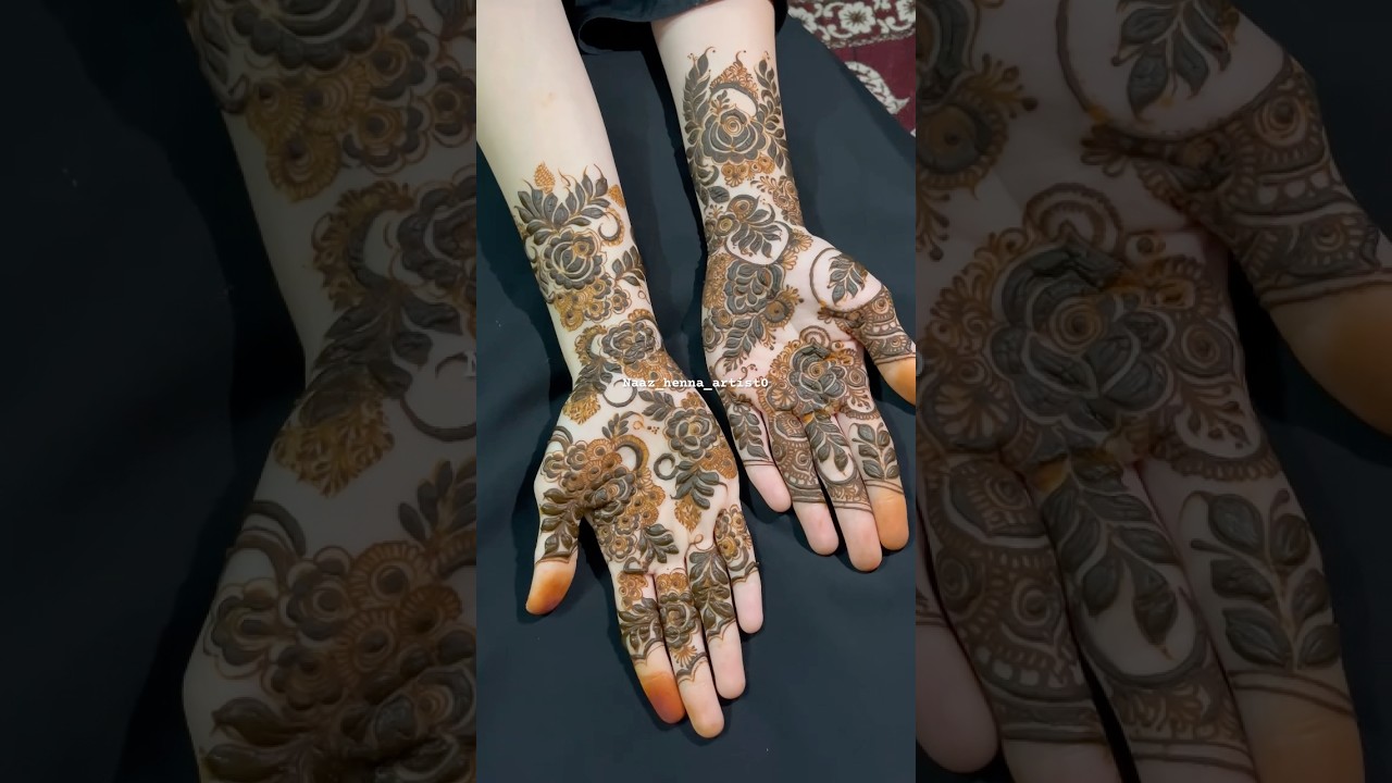 Gulf henna design🦚 #artist #mehndi #hennaartist #youtubeshorts