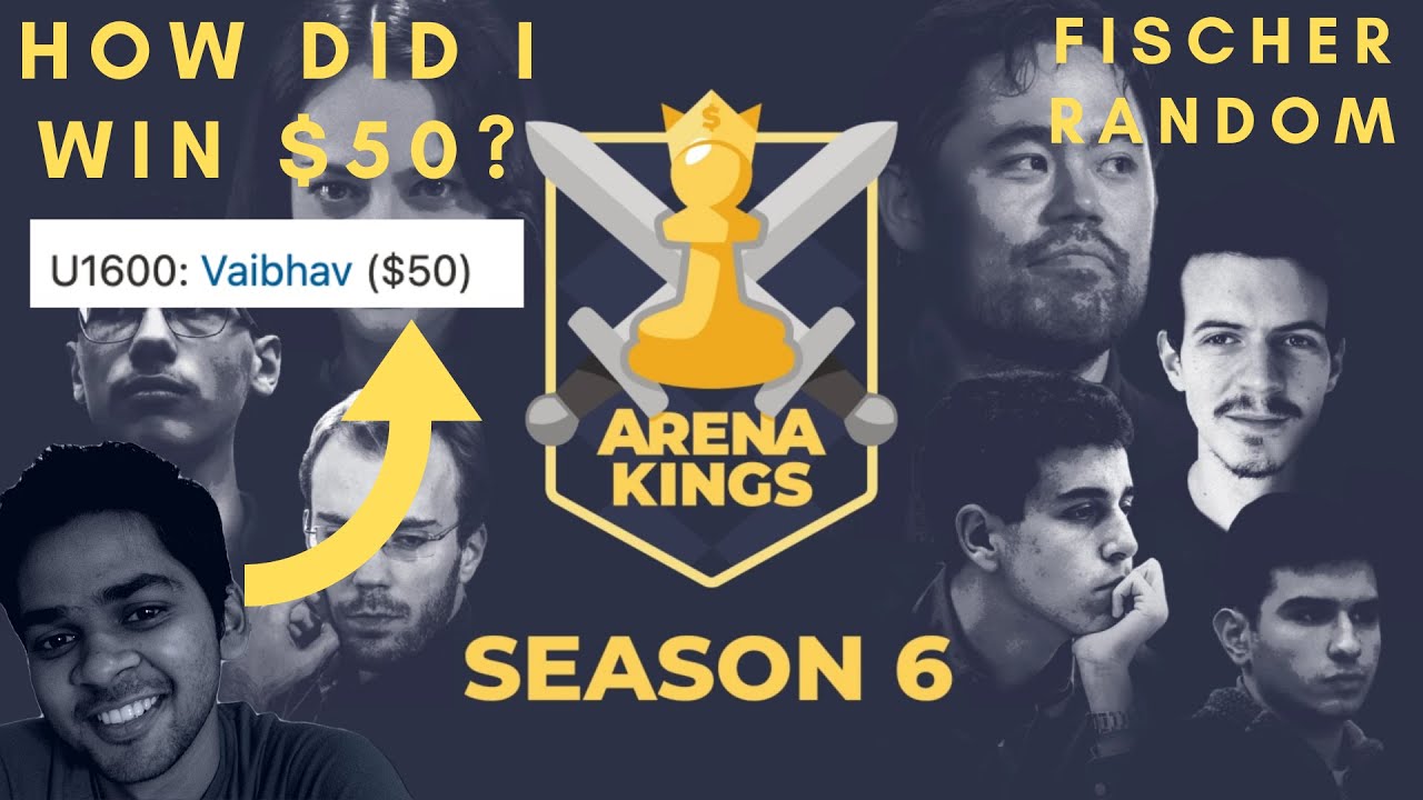 How I won $50 in Arena Kings on @chess.com || Finished 1st in under 1600
