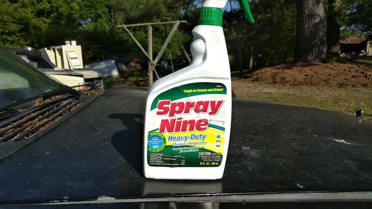 spray nine cleaner & degreaser look how it eat dirt off tires no need to buy more products