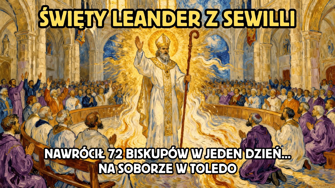 13 Marca - Święty Leander z Sewilli: Nawrócił Siedemdziesięciu Dwóch Biskupów w Jeden Dzień