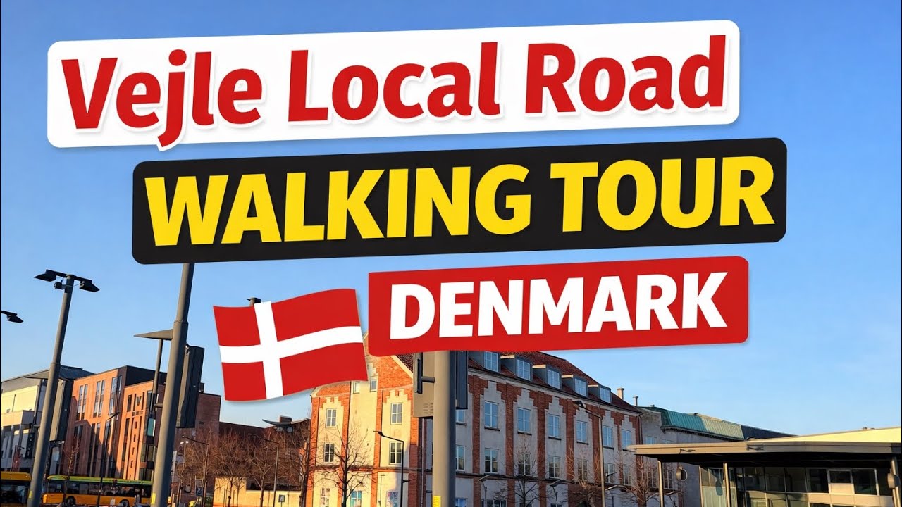 Walking Through Vejle, Denmark | Local Roads Tour #nomadicnabir #denmark #vejle 