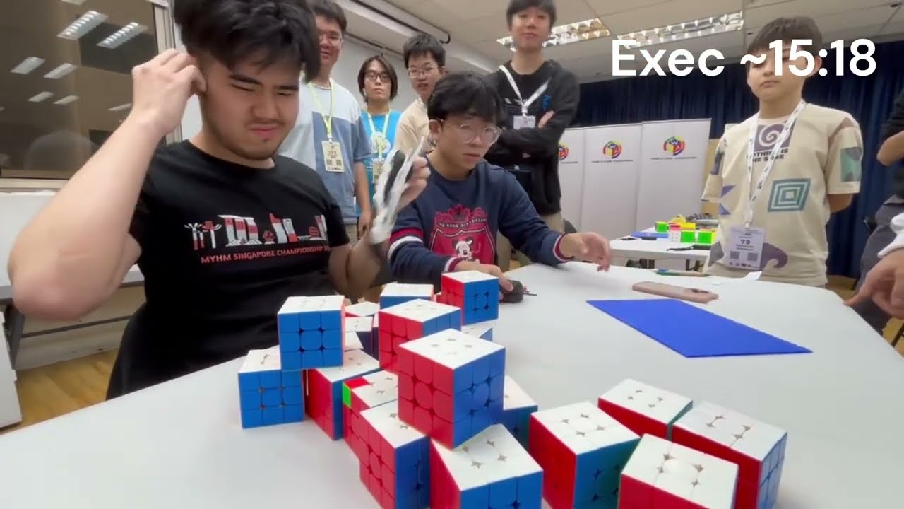 22/25 in 58:15 Official MultiBLD Attempt - Singapore Championship 2025 - National Champion