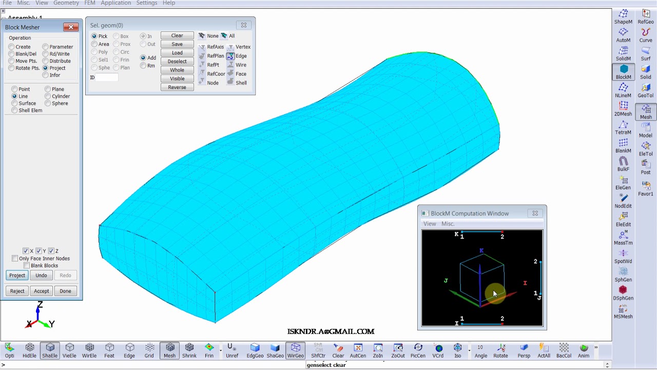 [LS-DYNA] 3D block mesh