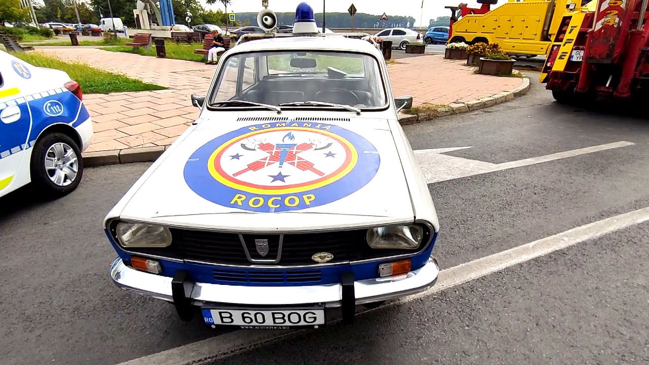 Police car Dacia 1300 Militia restored, 70s