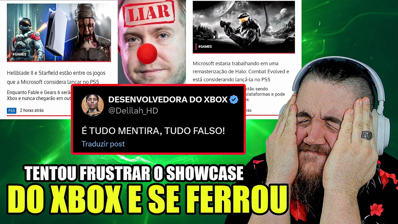 tentou FRUSTRAR o SHOWCASE do XBOX e foi DESMASCARADO por uma DESENVOLVEDORA do XBOX !