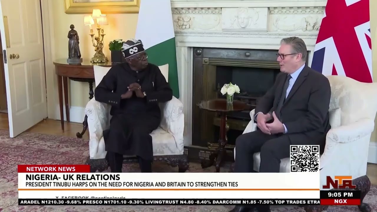 Tinubu Meets Keir Starmer, Pushes Stronger Nigeria–UK Ties