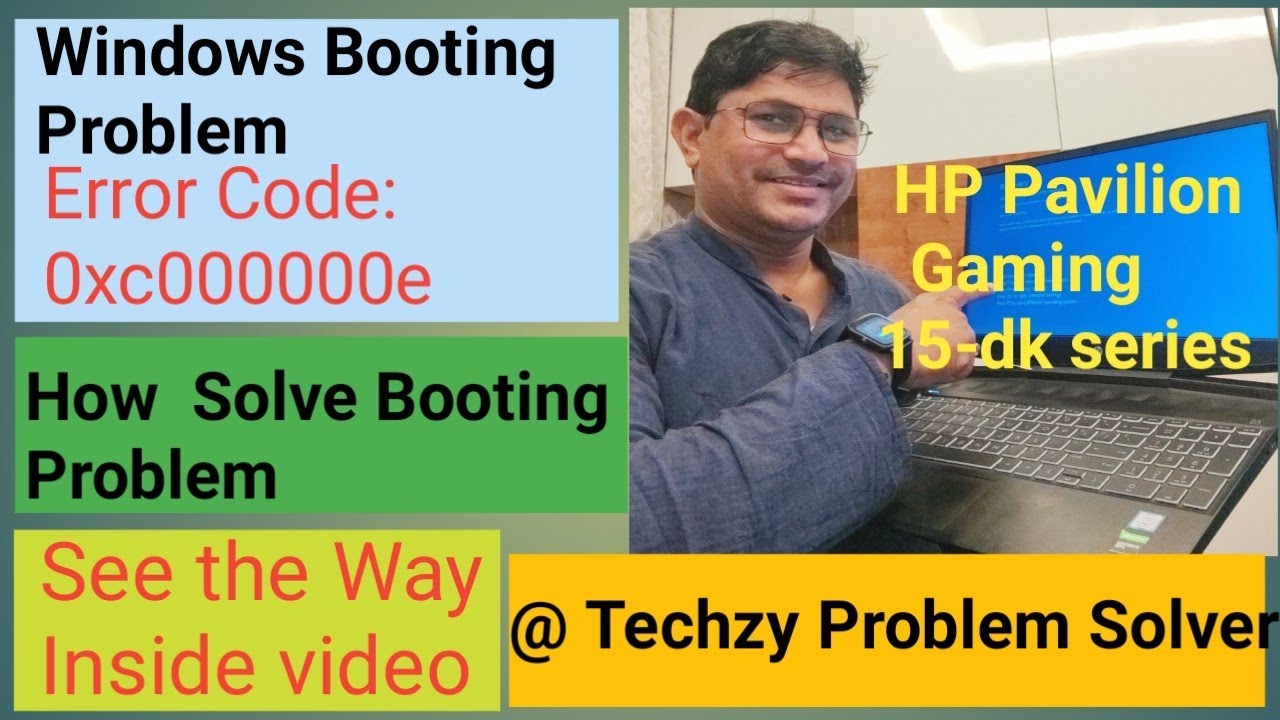 Laptop showing Error Code: 0xc000000e, Hp laptop error code 0xc000000e, how to solve startup problem