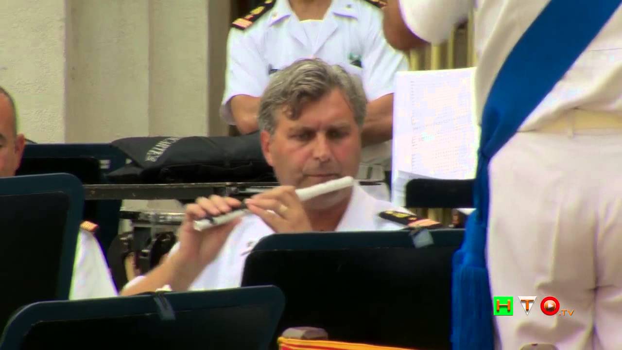 Concerto della Banda Musicale della Marina Italiana - Marcia 1 Regg.to Guide Belghe - www.HTO.tv