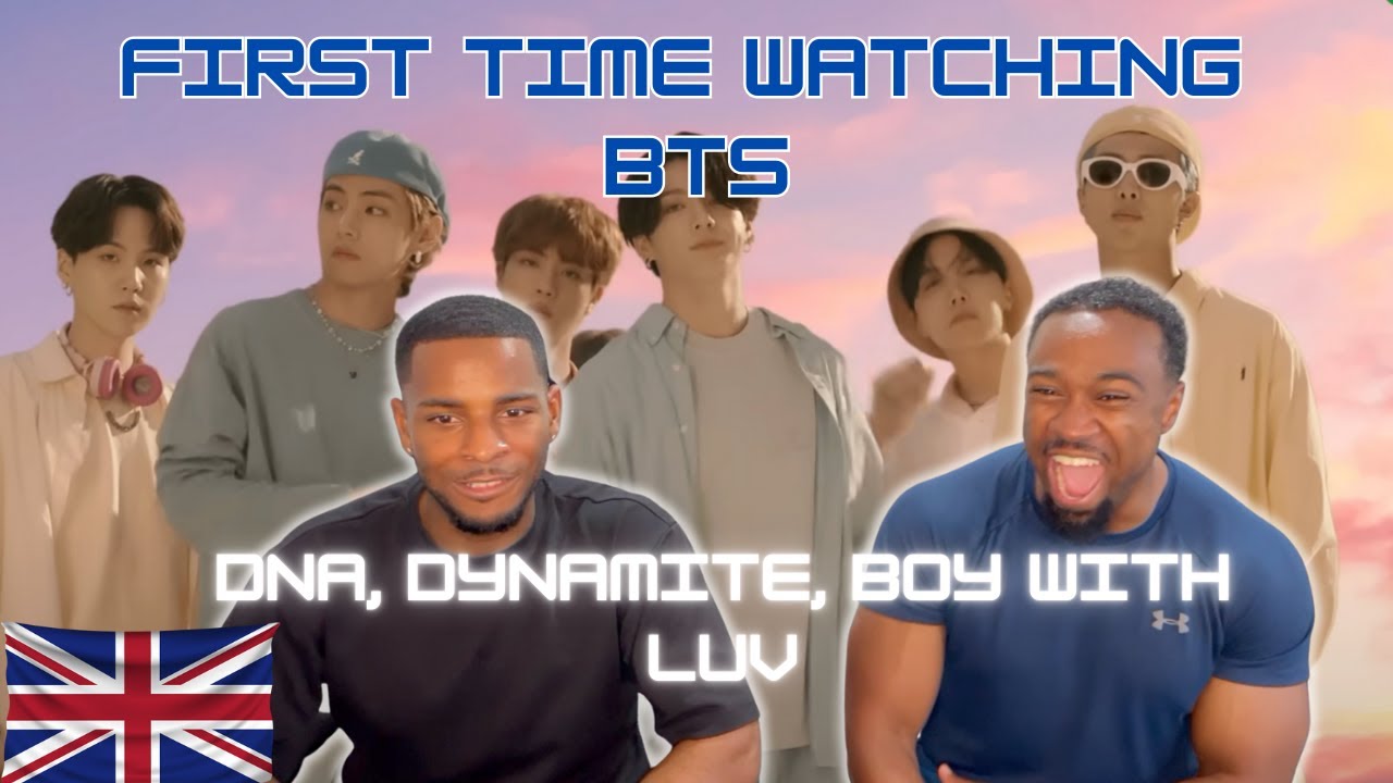 UK GUYS First Time Reacting to BTS  - 'DNA' | 'Dynamite' | 'Boy With Luv' !!