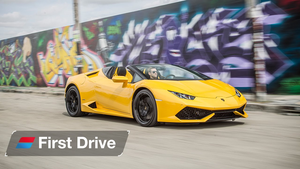 2016 Lamborghini Huracán Spyder LP610-4 in Miami - first drive review