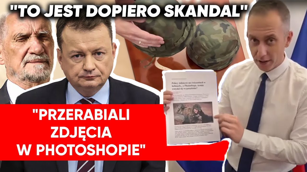 Błaszczak z Macierewiczem malowali stare hełmy. Tomczyk: Koniec z tym!